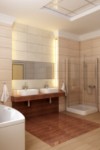 Parquet teck sol