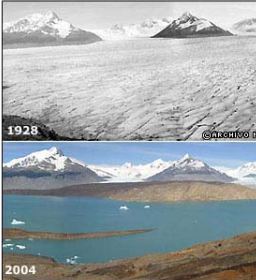 rechauffement climatique et glaciers